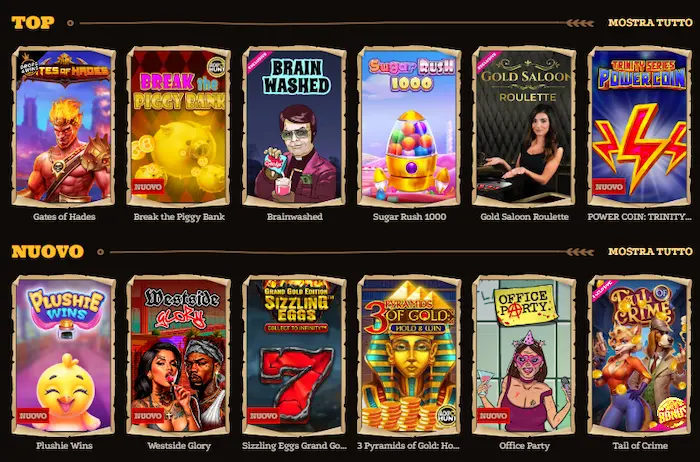DazardBet Casino Giochi
