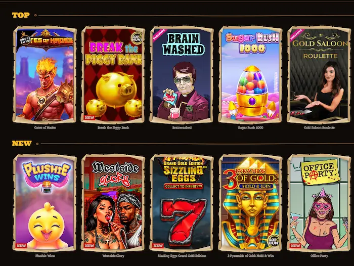 DazardBet Casino games